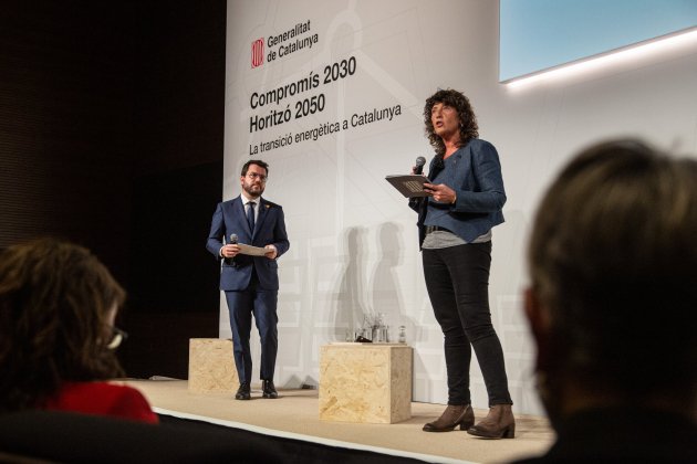 presentacion transicion modelo energetico Catalunya Pere Aragones consejera|consellera Teresa Jordà - Montse Giralt