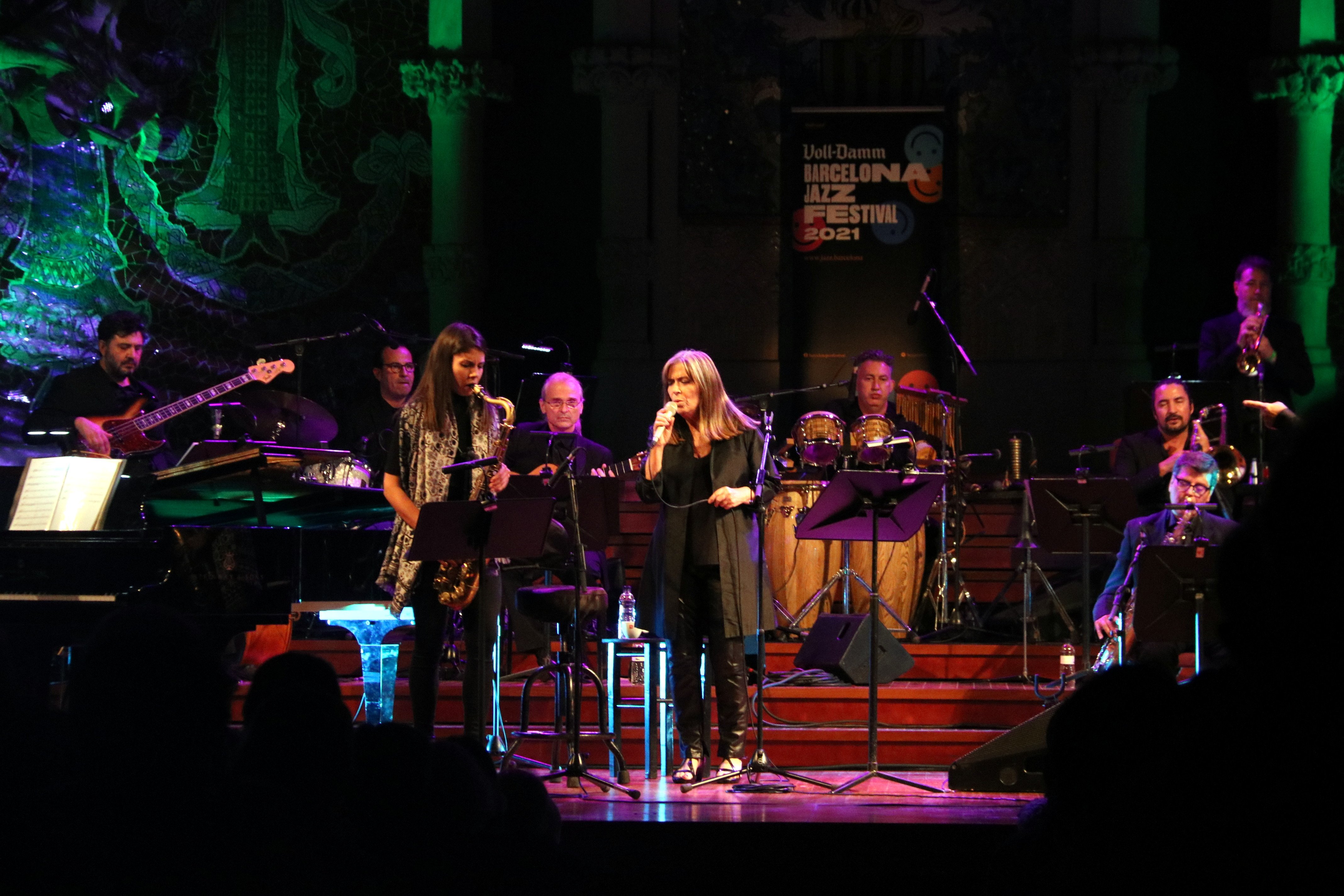 20211020 Maria del Mar Bonet, Melissa Aldana i Big Band Begues, 53è Festival de Jazz de Barcelona, Palau de la Música 3