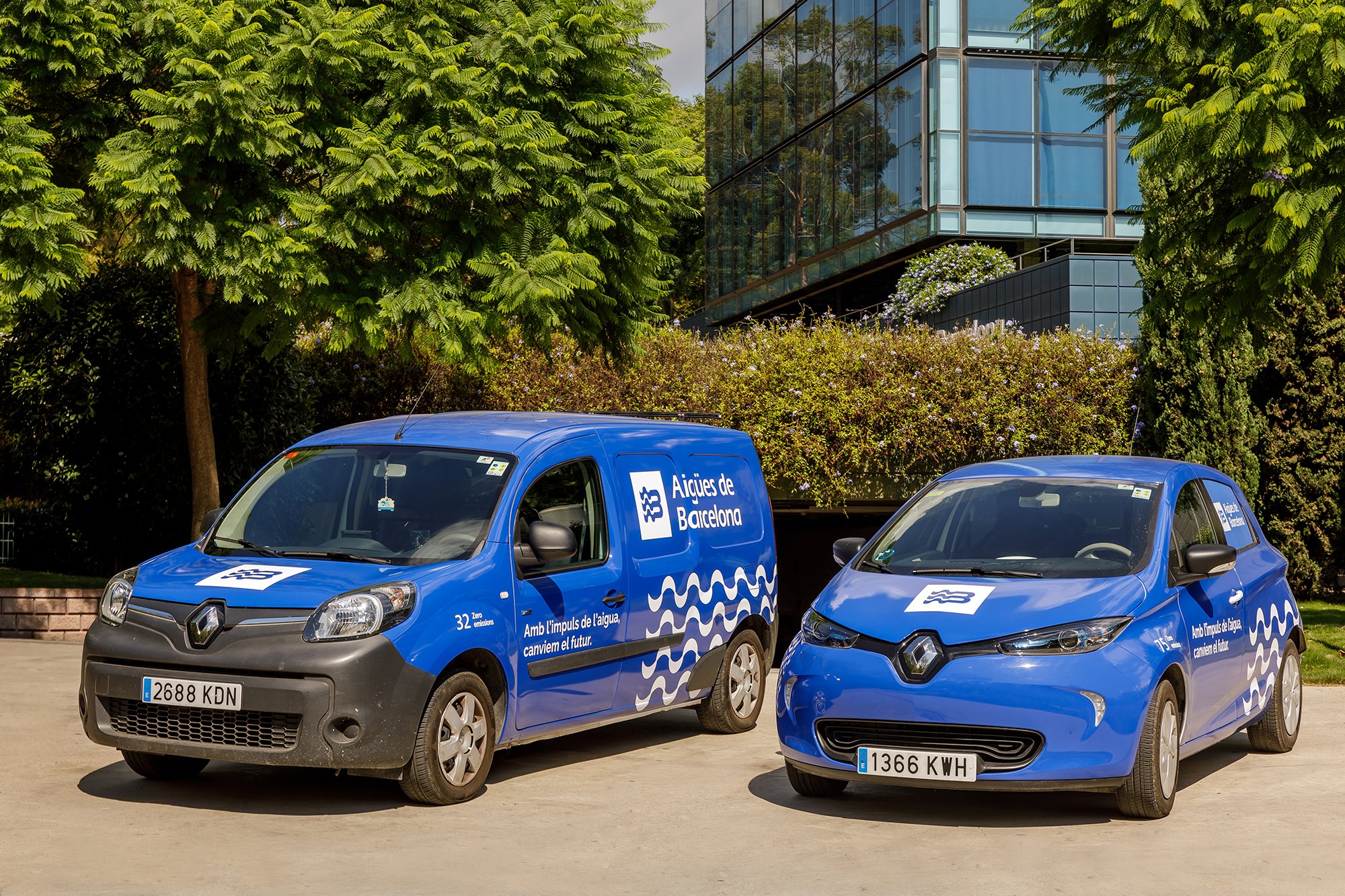 Flota de coches eléctricos de Aguas de Barcelona