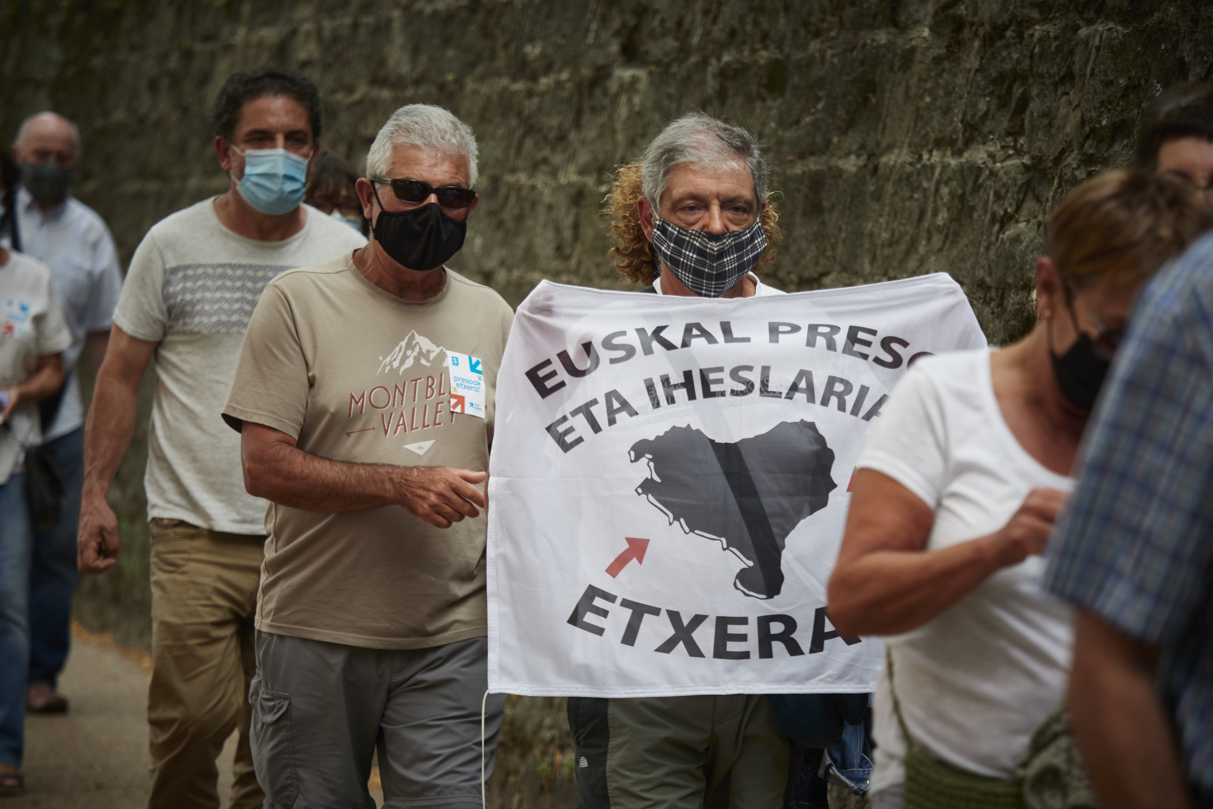  varias personas manifestacion fin dispersion presos eta nueva estacion / Europa Press