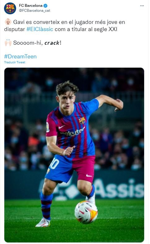 TUIT Gavi Barça