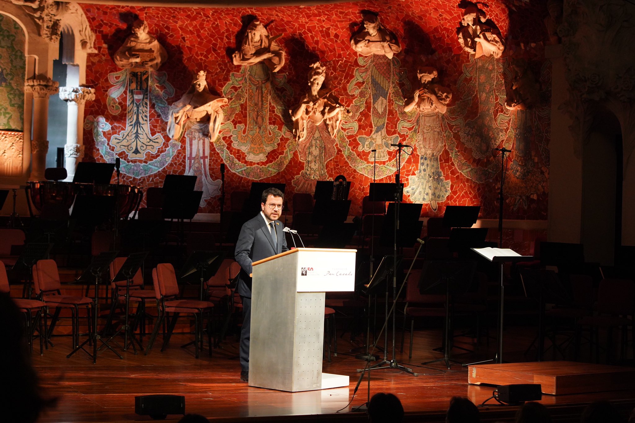 Aragonès reivindica el compromís de Casals "amb la pau i contra el feixisme"