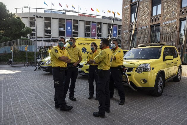 Camp Nou Reportaje SEM Sistema d'emergencies mediques Barcelona UIS Dispositivo Barça Madrid Sergi Alcazar 018