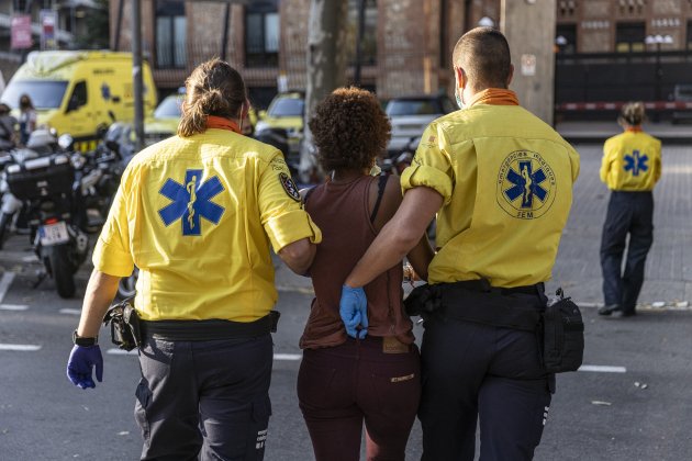 paciente Reportaje SEM Sistema d'emergencies mediques Barcelona UIS Dispositivo Barça Madrid Sergi Alcazar 019