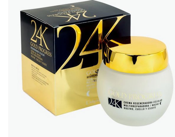 Crema facial noche 24K Gold progress de Deliplus1