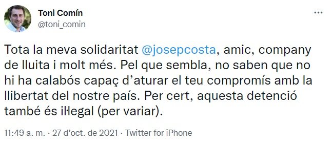 TUIT Toni Comín Josep Costa