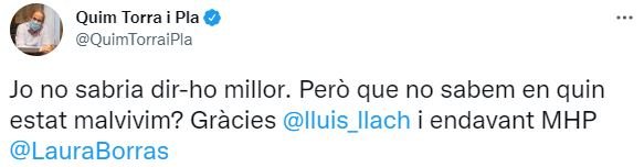 TUIT Quim Torra detención Josep Costa 2 TUIT Quim Torra detención Josep Costa 2