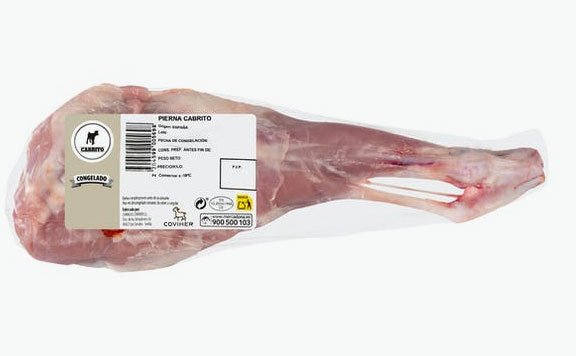 Pierna de cabrito a la venta en Mercadona