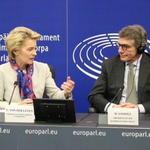 Ursula von der Leyen y David Sassoli ACN