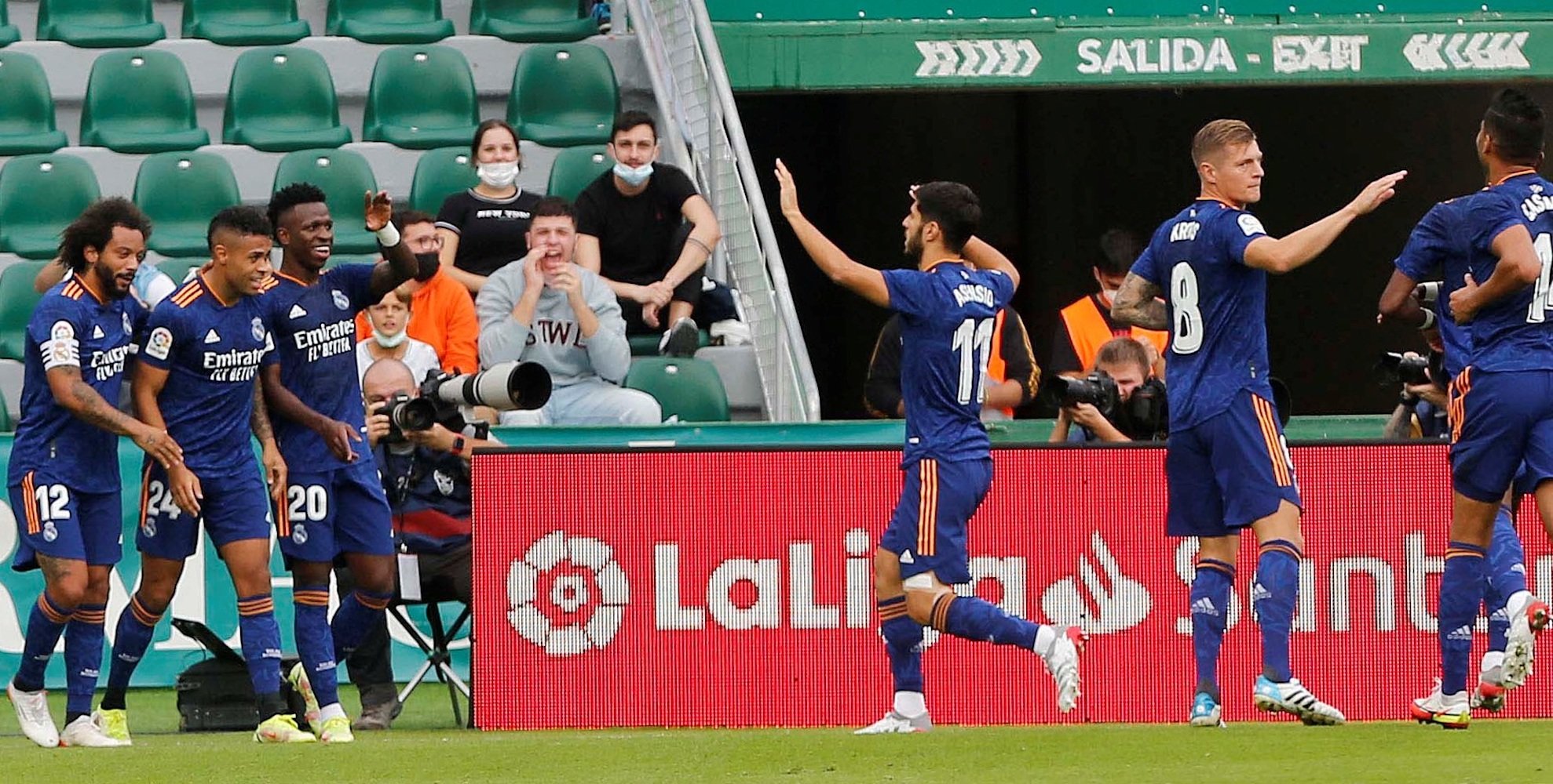 Reial Madrid Vinicius Mariano Marcelo celebracion gol EFE