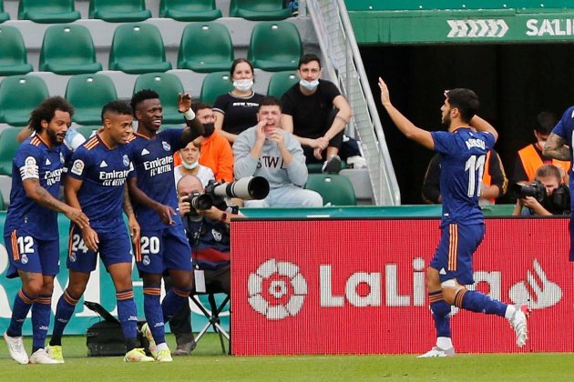 Reial Madrid Vinicius Mariano Marcelo celebracion gol EFE