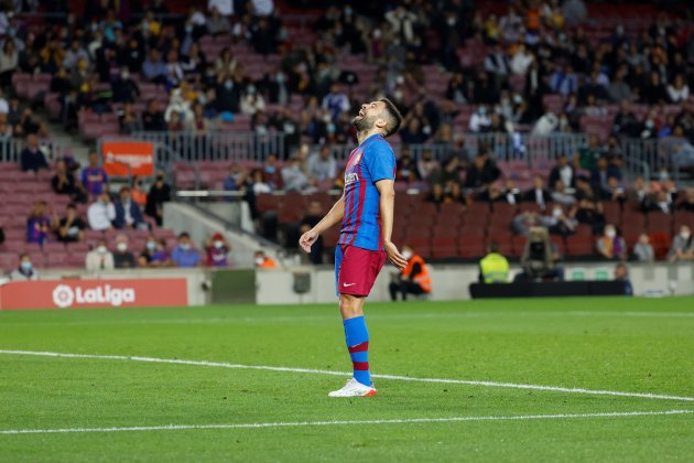 Jordi Alba riendo Barca EFE