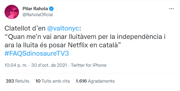 pilar rahola tuit valtònyc