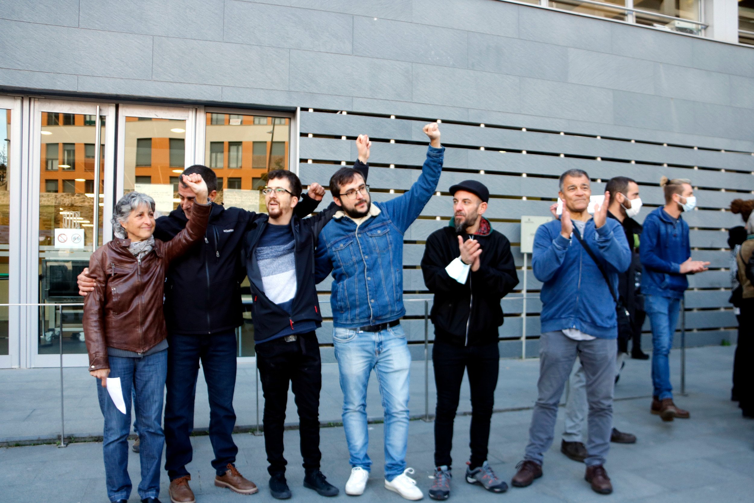 Acquitted: all of the 'Lledoners Nine' pro-independence protesters