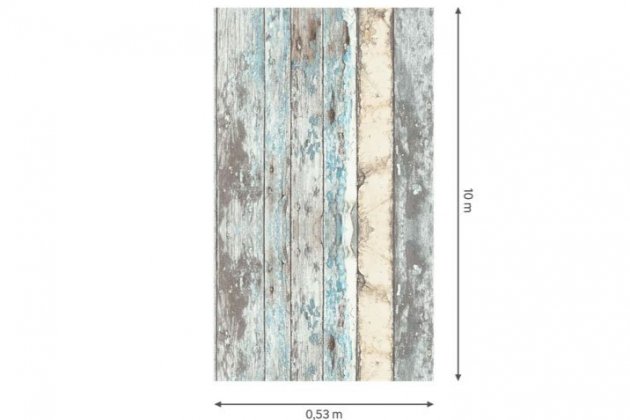 Papel pintado vinílico Exposed azul de Leroy Merlin1