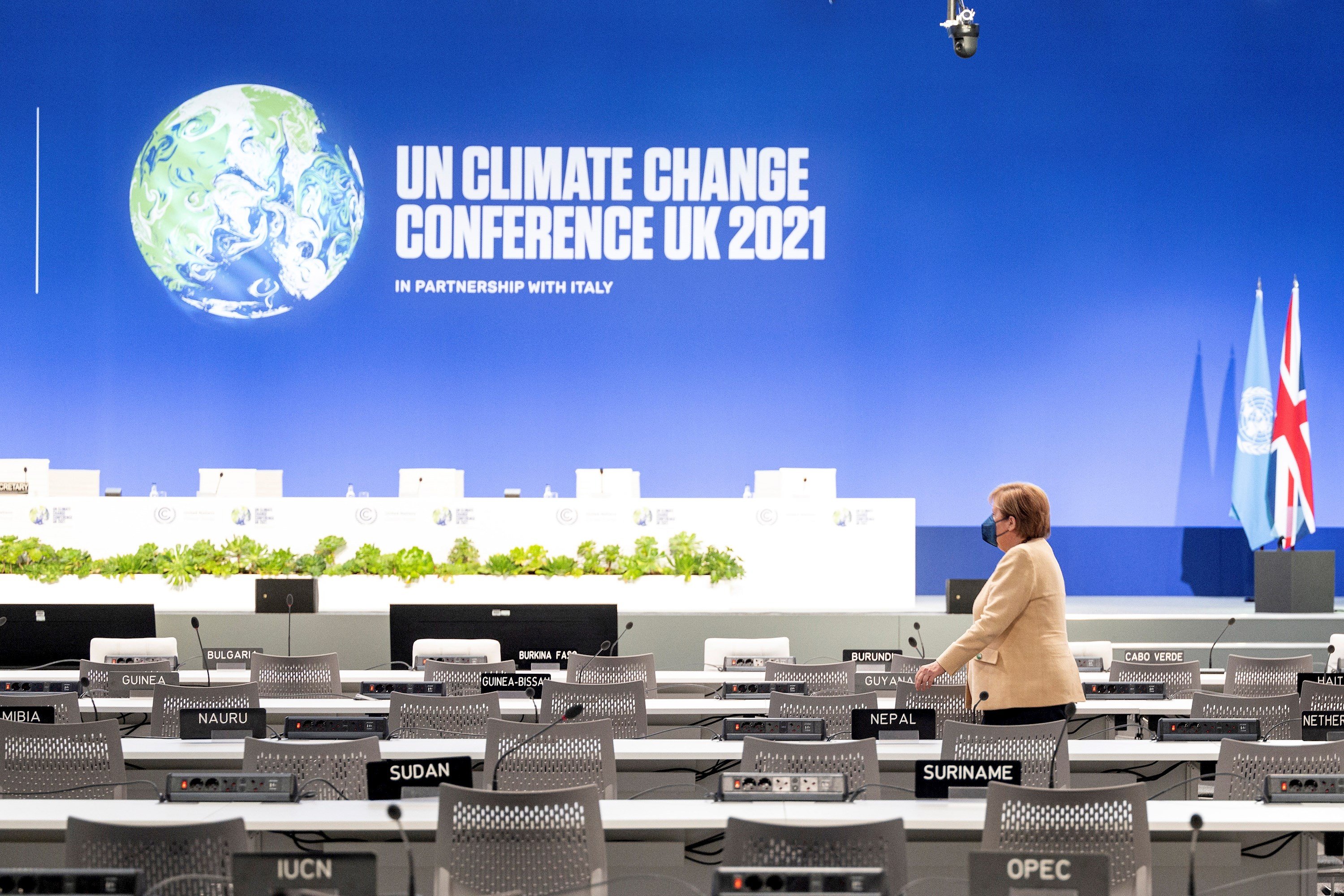 Primera ministra alemana, Angela Merkel en el COP26   Efe (3)