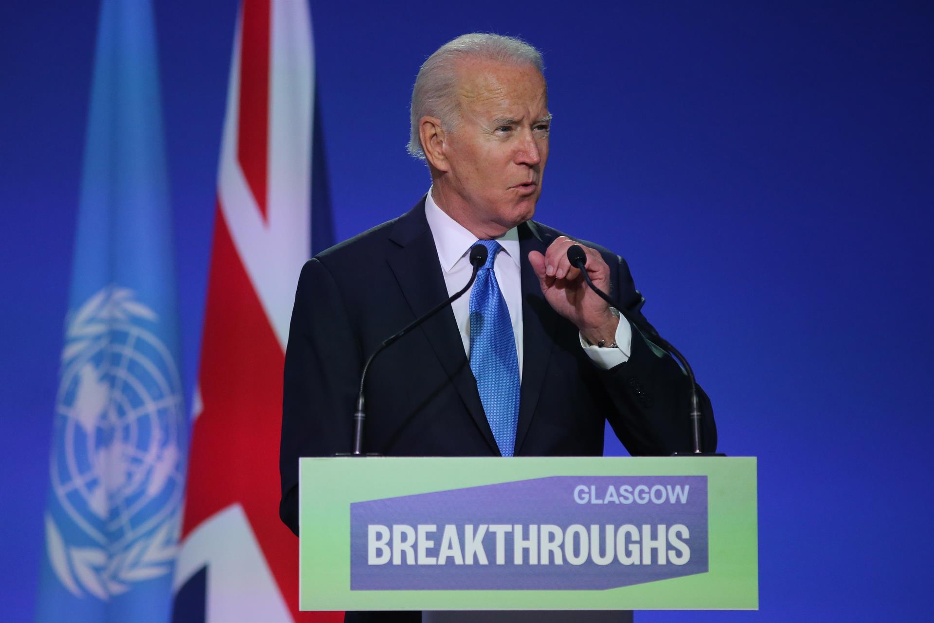 COP26 | Biden critica la ausencia de China en la cumbre climática