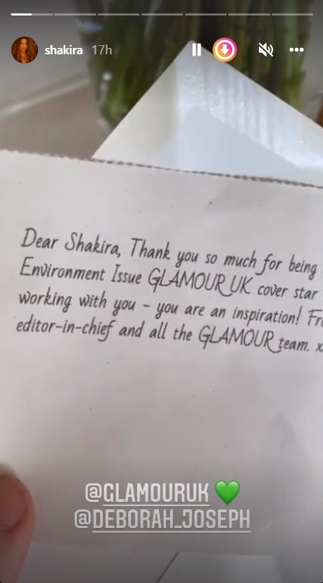 carta shakira