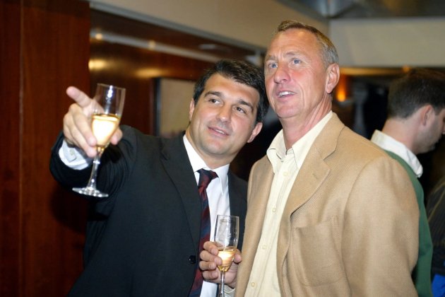 Joan Laporta Johan Cruyff FC Barcelona Joan Laporta Johan Cruyff FC Barcelona
