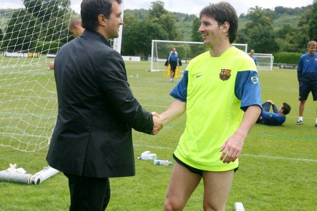 Joan Laporta Leo Messi Barca FC Barcelona