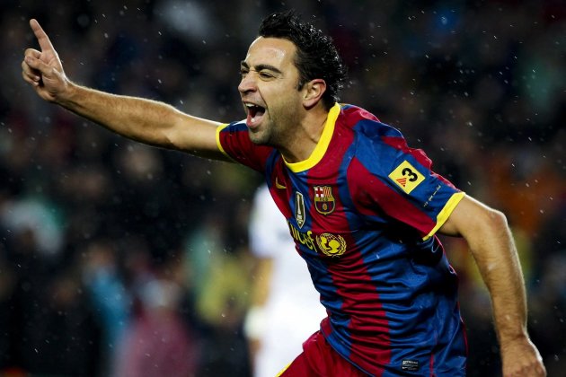 Xavi Hernandez celebracion gol Barca FC Barcelona