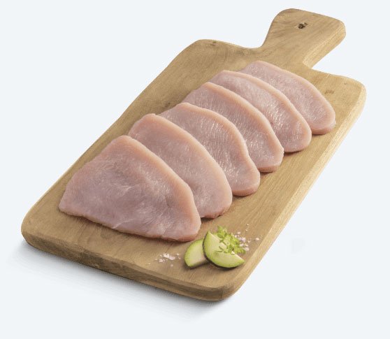 Pechuga de pavo fileteada a la venta en Aldi