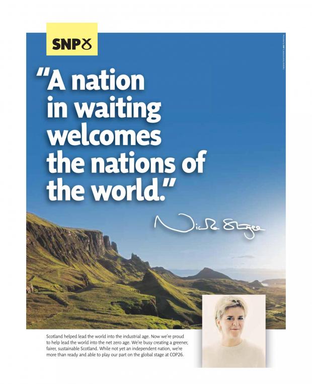 Anuncio Escocia Independencia COP26  /  SNP