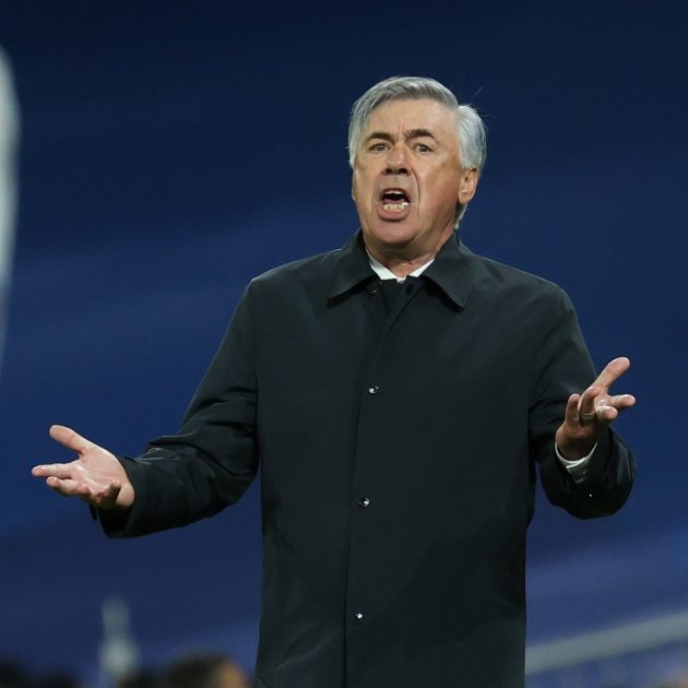 Carlo Ancelotti gritando EFE