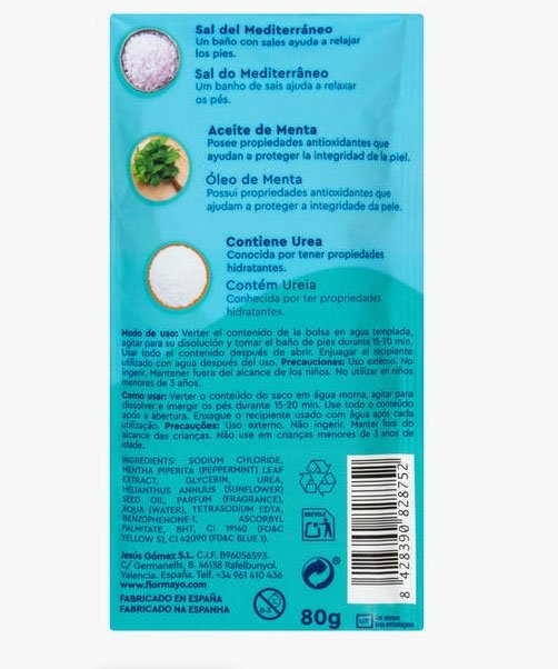 Sal de baño para pies de Flor de Mayo a la venta en Mercadona