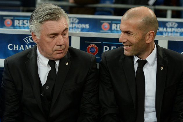Carlo Ancelotti y Zinedine Zidane