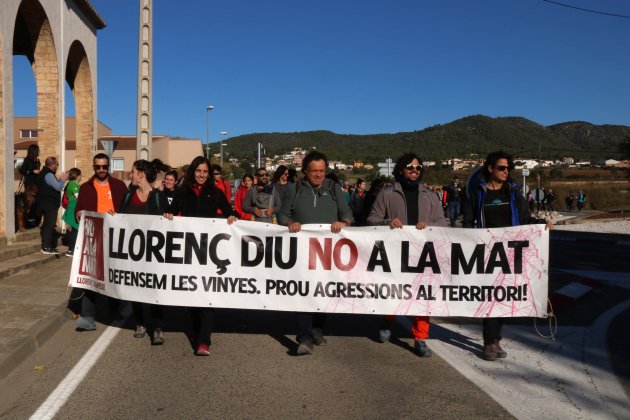 Protesta al Penedès contra la MAT ACN