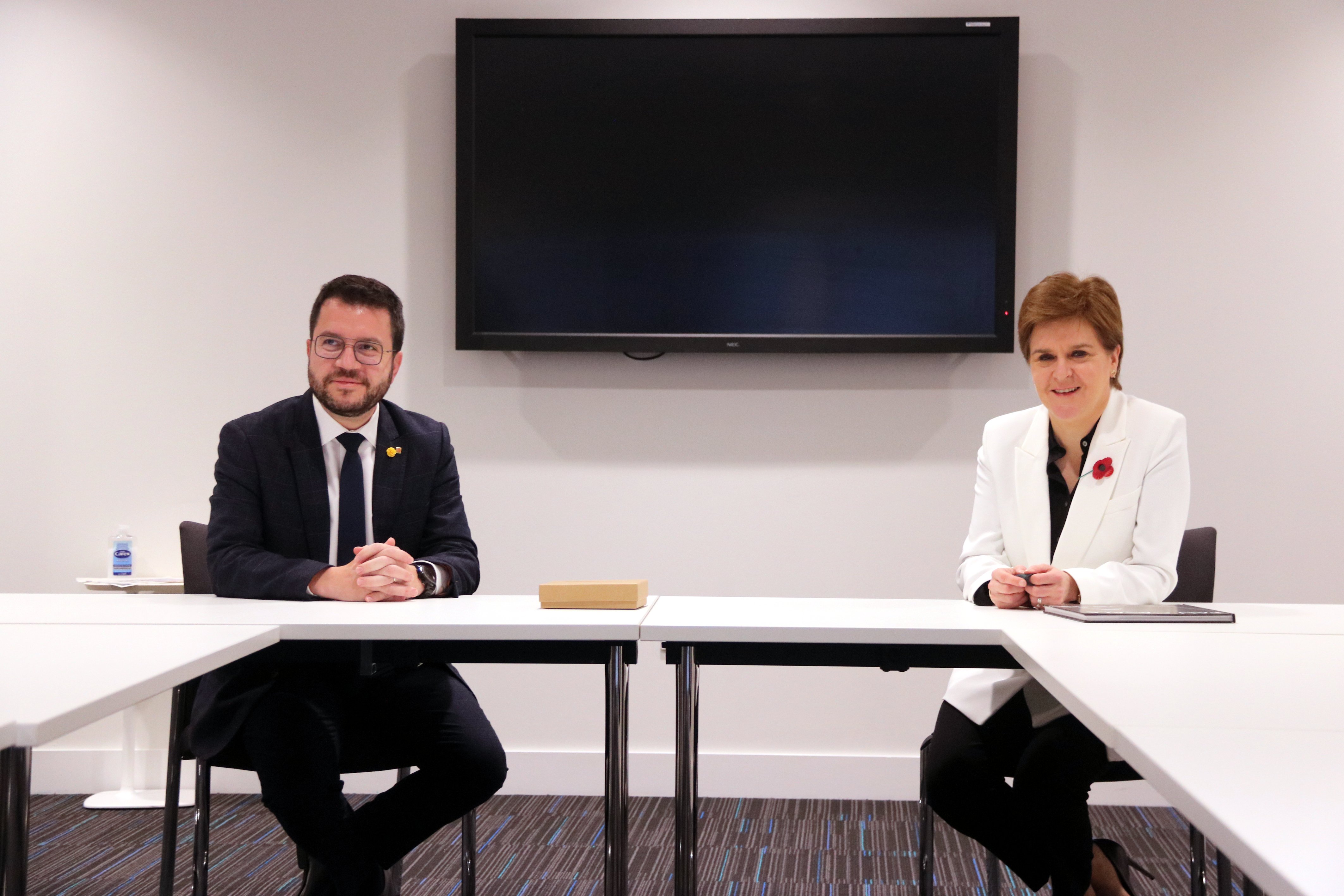 pere aragones nicola sturgeon glasgow - acn pere aragones nicola sturgeon glasgow - acn