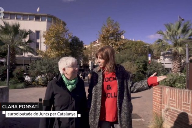 Clara Ponsatí con Cris Puig en Perpinyà FAQS TV3