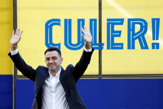 Presentación de Xavi hernández FC Barcelona, Camp Nou - Efe