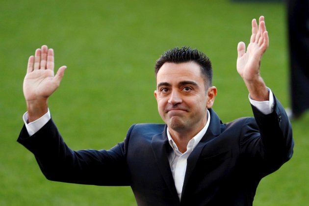 Presentació de Xavi hernández FC Barcelona, Camp Nou - Efe