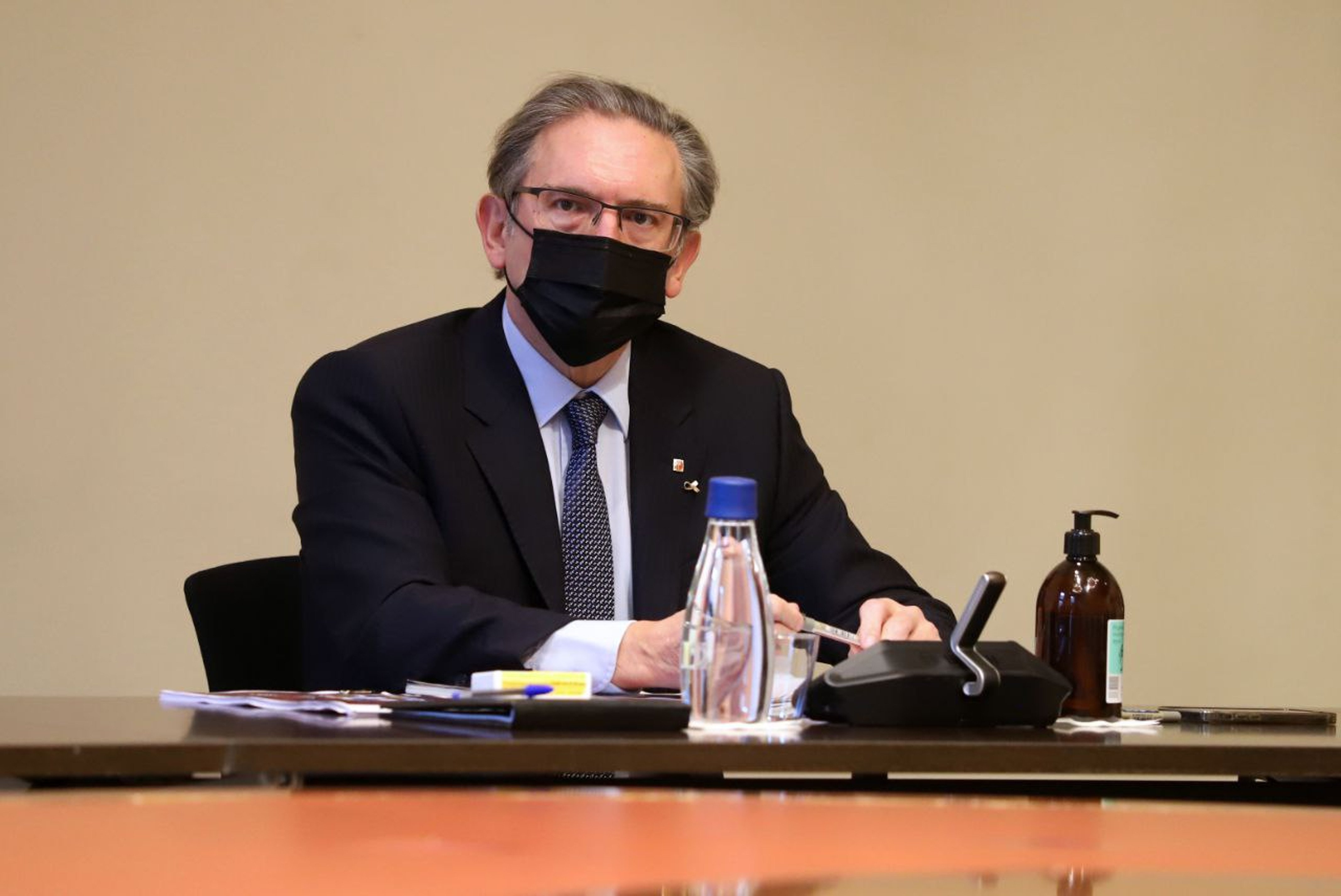 El conseller d'economia, Jaume giró en la reunión del consell executiu - Rubén Moreno El conseller d'economia, Jaume giró en la reunión del consell executiu - Rubén Moreno