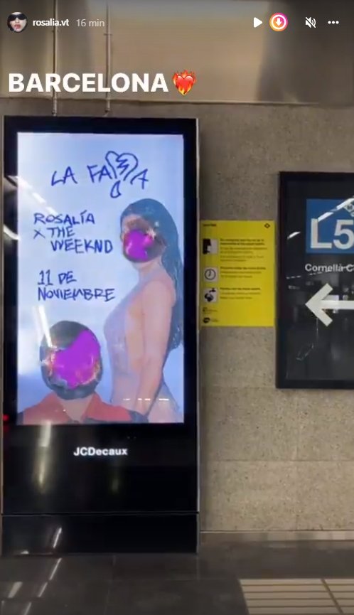 Rosalia y The Weeknd Fama Metro Barcelona Youtube