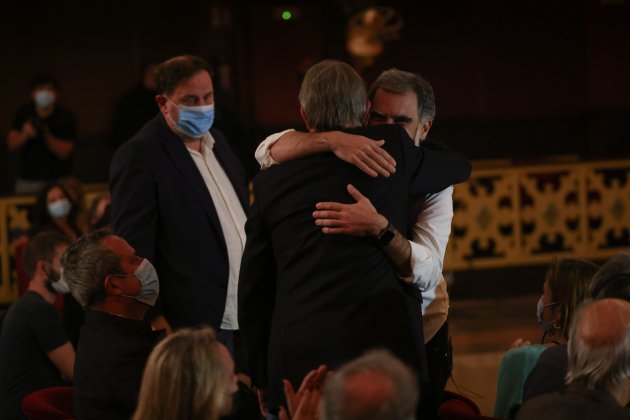 Artur Mas, Joaquim Forn, Oriol Junqueras. Presentación libro Jordi Cuixart - Sergi Alcàzar