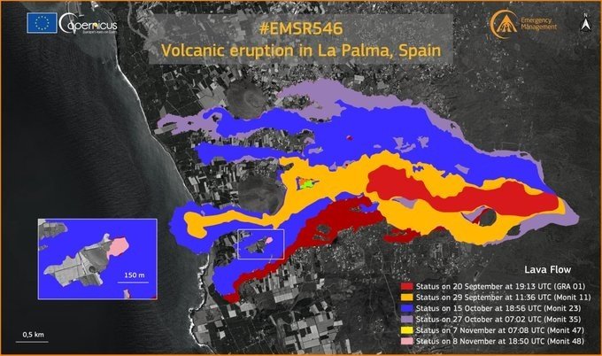 EuropaPress 4066470 copernicus actualitza monitoratge zona volcan afecta ja 9946 hectareas 2594