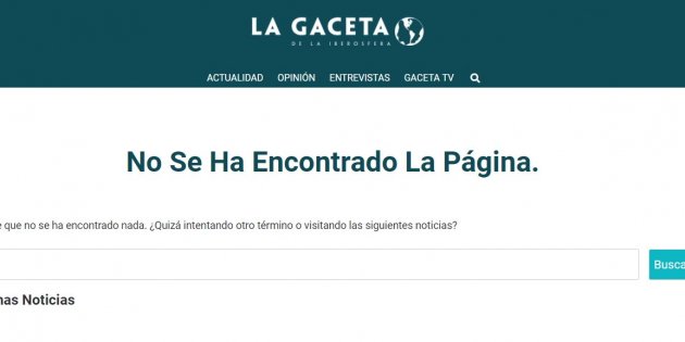 La Gaceta bulo Broncano eliminado