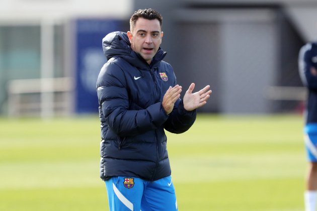 Xavi Hernandez entrenamiento Barca FC Barcelona