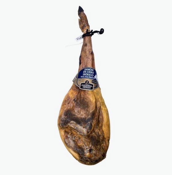 Jamón de cebo ibérico de la marca La Hacienda del ibérico a la venta en Mercadona