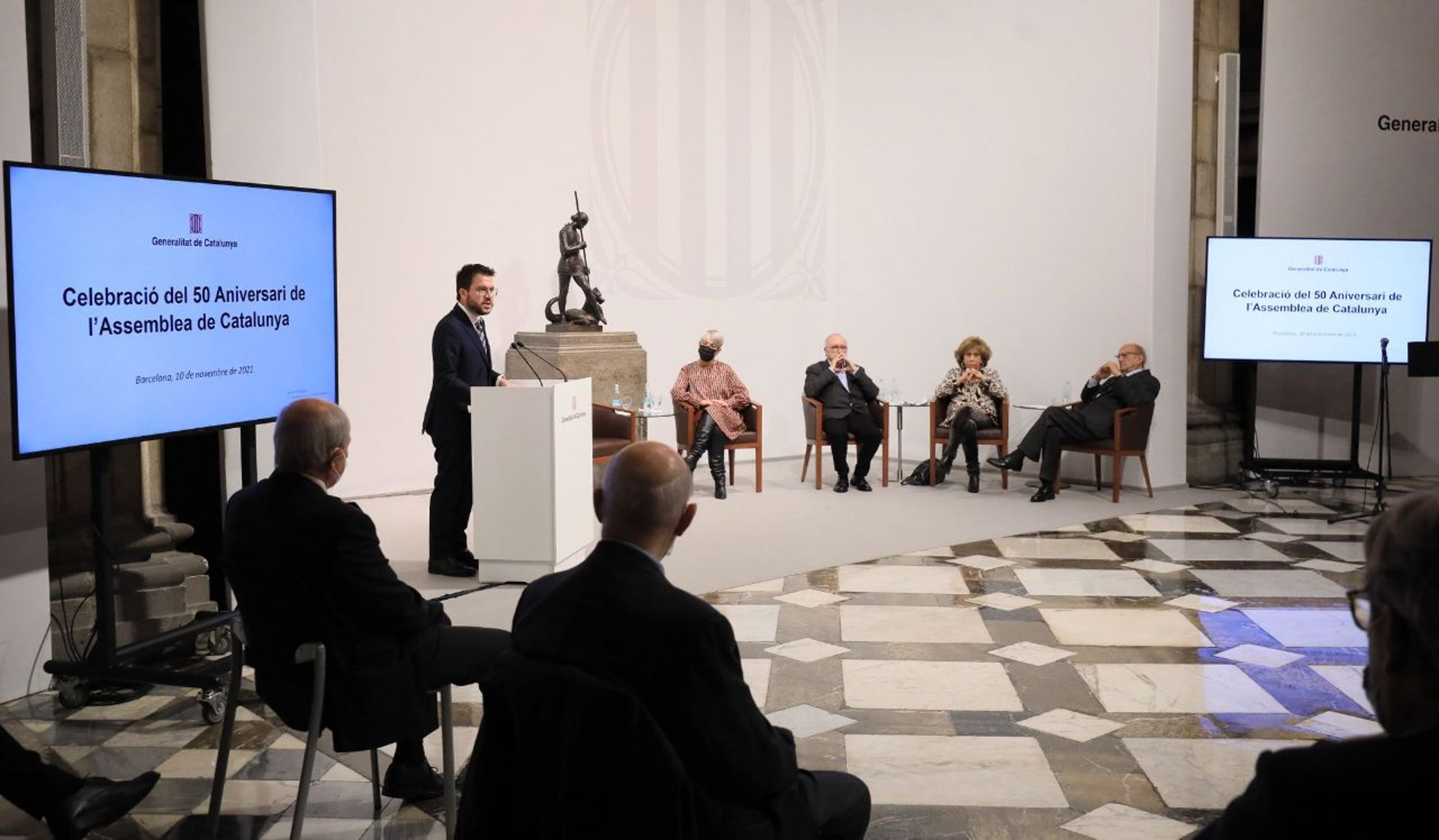 Aragonès pide seguir el ejemplo de la Asamblea de Catalunya para crear "consensos"