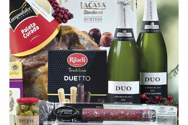 Panera de Nadal del Club del Gurmet d'El Corte Inglés amb paleta de jamón1