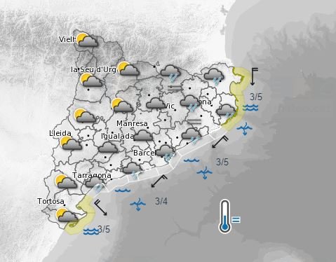 Predicción 12 noviembre Meteocat