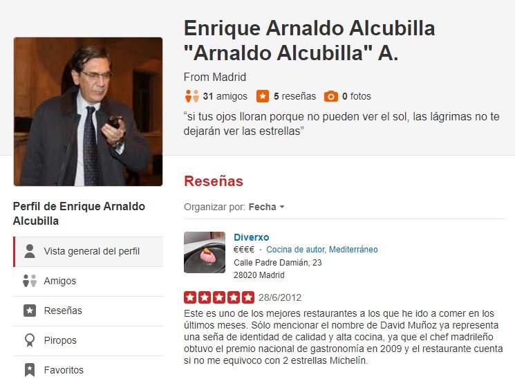 perfil restaurantes arnaldo