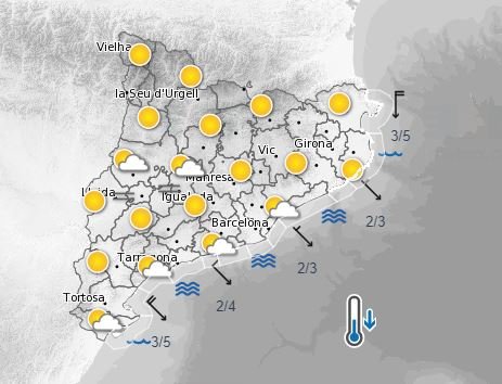 Predicción 13 noviembre Meteocat Predicción 13 noviembre Meteocat