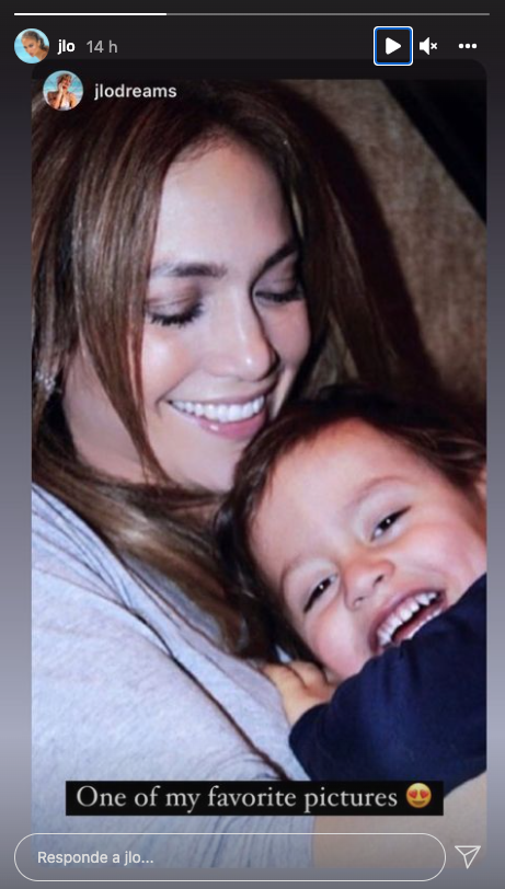 Jennifer Lopez y su hijo