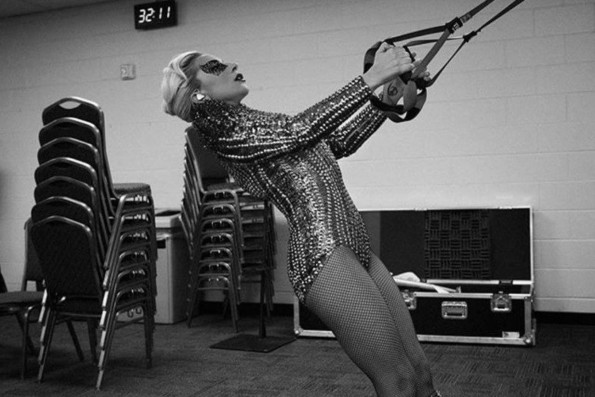 Lady Gaga en el gym