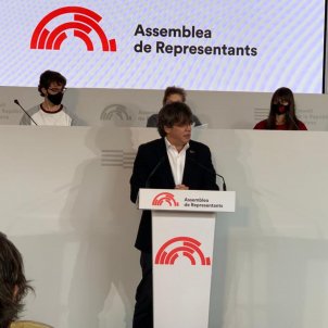 Carles Puigdemont en la Assemblea del Consell per la República / Marta Lasalas